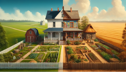 So different and so similar: country houses in the USA and Ukraine