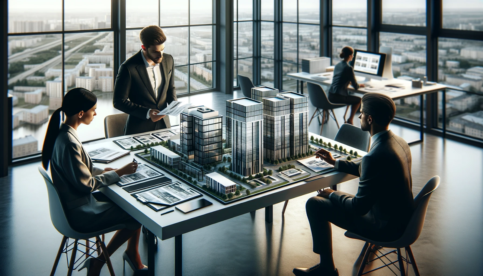 Discussion of a commercial real estate project
