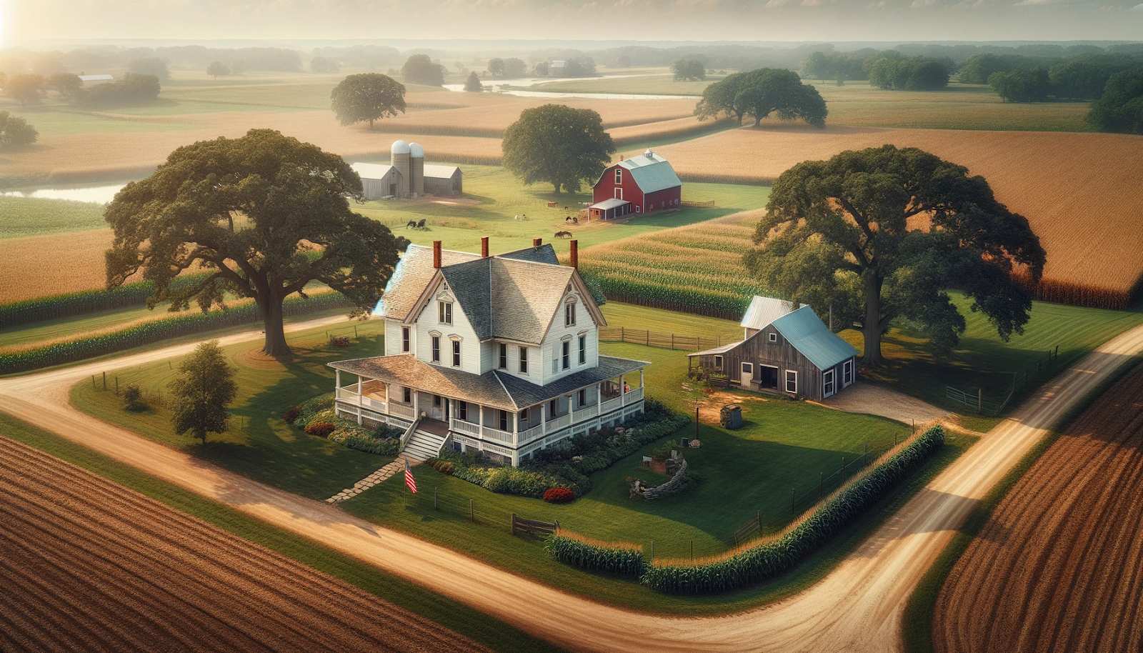 Country houses in the USA and Ukraine