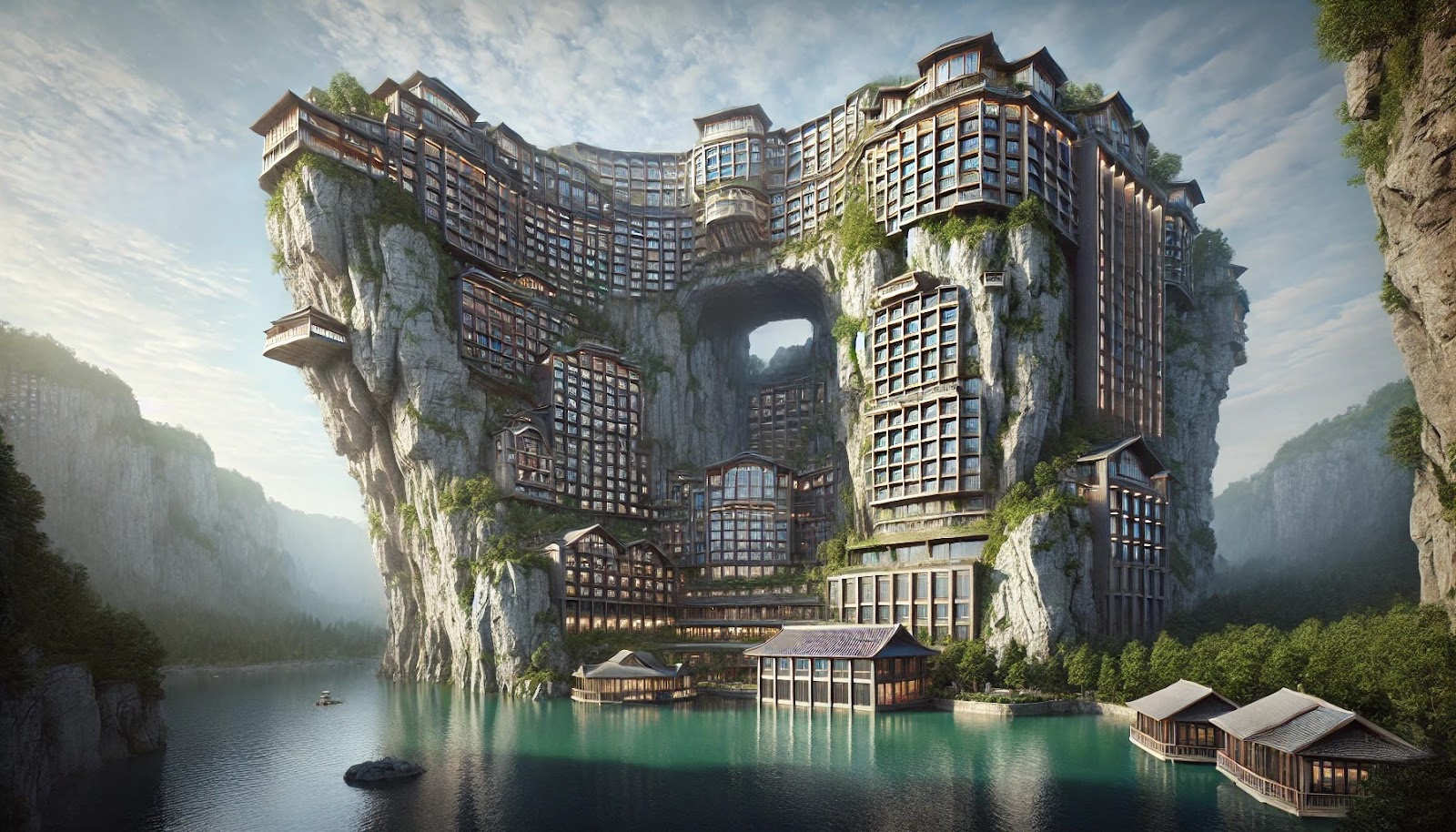 Skyscraper upside down